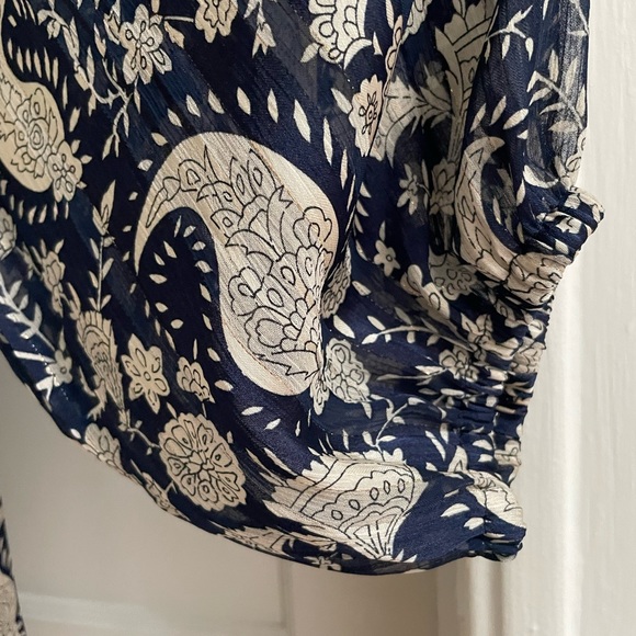 Melloday Women's Size 1X Paisley Lurex Tunic Dress NWOT - Picture 7 of 9